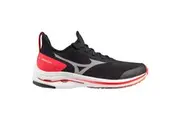 Mizuno Womens Wave Rider Neo Neutral Cushioned Running Shoes (Black/Red)