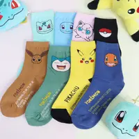 在飛比找蝦皮購物優惠-兒童襪子 台灣正版寶可夢襪子 寶可夢童襪 中筒襪 中長襪 棉