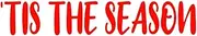 'Tis The Season: A decorative book for coffee tables, bookshelves, end tables, and interior design styling - Housewarming Gift Decorum - stack decor ... room in home (Christmas Holiday Phrases Red)