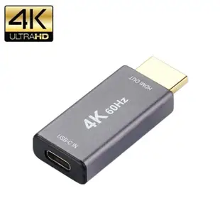 USB 3.1 Type-C(母) 轉 HDMI(公) 高畫質影音4K轉接頭