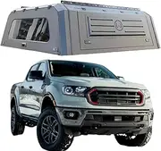 ATATNK Impact-Resistant Truck Bed Canopy | Aluminum Hardtop Tonneau Topper W/Lock | Multi-Season Bed Cap Truck Canopy Compatible For Ranger Wildtrak T8(STYLE B 5ftft SLIDING WINDOW)