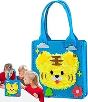 Creative Felt Bag Kit | Colorful Animal Creative Kit | Funny Print Felt Tote Bag, Lightweight Materials for Home, School and Daily Use