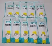 100Pcs KF94 Protective Masks 3D Fish Type Adult 4 Layer Adjustable Nose Clip WHT