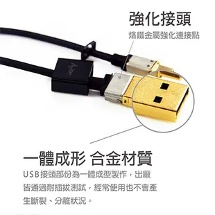 【Avier】Micro USB 2.0充電傳輸線_Android 專用 (20CM) / 黑色