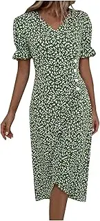 [Generic] Summer Deals Women,Womens Dresses Fall 2024,Pink Prom Dresses Summer Dress Short Midi Wedding Guest Dress Sunset Dress for Women Romper Dresses for Women(09-Light Blue,L)
