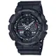 【CASIO】卡西歐G-SHOCK 復古音響概念防磁三眼三圈大錶徑雙顯錶-黑 GA-140-1A1 台灣卡西歐保固一年