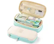 Big Capacity Pencil Pen Case Office College School Large Storage High Bag Pouch Holder Box Organizer Yellow Orange
