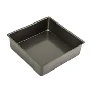 Bakemaster Loose Base Carbon Steel 25cm Square Cake Pan Oven Baking Mould Grey