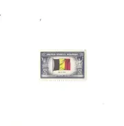 Genuine WWII Vintage unused US stamp for Occupied Nation Belgium showing Flag
