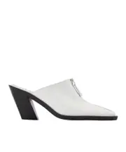 Elleme Eclair Zip Detailed Mules 36 White
