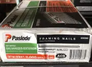 Paslode 2000 Count 3x.131" Framing Nails 650386 Paslode EXTERIOR GALVANIZED