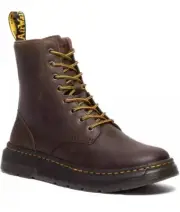 Dr. Martens Crewson Dark Brown Crazy Horse 31368201 Boots Mens 14 Womens 12 New