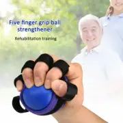 New Five Fingers Hand Grip Ball Strengthener Exercise Anti-Spasticity Ball