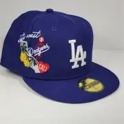 New Era Los Angeles Dodgers City Cluster 59FIFTY Fitted Hat Cap Size 7 7/8