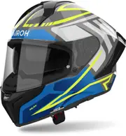 Airoh Matryx Rider Helmet, black-blue-yellow, Size L for Men Black Blue Yellow