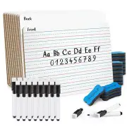 Small White Board Whiteboard Lined Dry Erase Board 9"x12" 16 Pack Mini Whiteb...