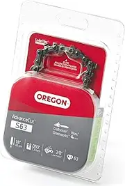 Oregon S63 AdvanceCut 18-Inch Chainsaw Chain, Fits Craftsman, Worx, Greenworks,Grey