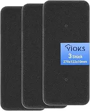 [VIOKS] 3X Filter Sponge Set Replacement for Candy 40006731 Filter Mat 270 x 122 mm - Foam Filter for Condenser Dryer/Tumble Dryer Heat Pump Dryer