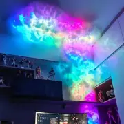 Sepco 3D Thundercloud Storm Ceiling Lights DIY Kit Music Sync Cotton Thunder ...