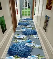 Carpet Runner for Hallway Kitchen Hall Stairs Narrow Runner Rug with Non Slip Backing Runners for Corridor Kitchen Entryway Picture Anti-Slip Absorbent Corridor,0.8m x 2m