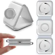 Wireless Charging Pad For Iphone Foldable, Compact 3 In 1 Wireless Charger Stand, Wireless Portable Charging Station Mat For Iwatch/airpods/iphone ...