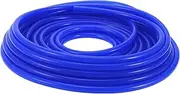 X AUTOHAUX Silicone Vacuum Tubing Hose Automotive Vacuum Line High Temperature 50Ft 1/4" 6mm ID 2.5mm Thickness 1 Pcs Blue 130PSI Max Pressure