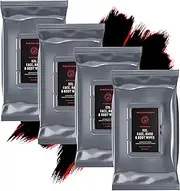 Body Prescriptions XXL Deodorizing Wipes After Workout with Refreshing Menthol and Tea Tree, Body Wipes for Men, Gym Wipes