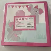 Baby Shower Decorations for Girl - Elephant Theme Baby Block Stack Box Balloons