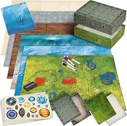 EVERGAME, D&D Battle Game Mat 3 Double Side Rolled-up Mats-Square 4 Markers, 1 Eraser,6 Flat Plastic Tube(24" x 36")