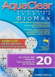 Aqua Clear 20-Gallon Biomax 20-Gallon F/A595 (1 Pack) A1370