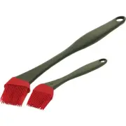 GrillPro Plastic Handle Silicone Bristles Basting Brush (2-Pack) 41090 GrillPro