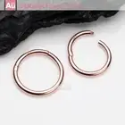 14 Karat Rose Gold Simple Seamless Clicker Ring