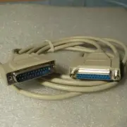 GCE 45-393 6ft DB-25M/DB25F Null Model In-Line Computer Cable Shielded DTE/DCE