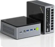 [GMKtec] Gaming Mini PC AMD Ryze 7 PRO 6850H(Turbo 4.7GHz) 32GB DDR5 1TB SSD, Dual NIC LAN 2.5G, WiFi 6, USB3.2, USB-C 4.0, BT5.2, DP, HDMI, Dual Fan