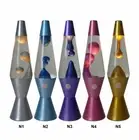 NEW Lava Lamp 37 cm Silver Base [RM-KM802*] Metalic COLORs Party Night Light