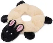 ZippyPaws - Loopy - No Stuffing Squeaky Plush Dog Toy - for Small and Medium Dogs - Sheep