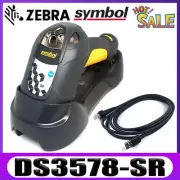 Zebra Symbol DS3578-SR 2D Cordless Bluetooth Barcode Scanner W/ Cradle &USB Cord
