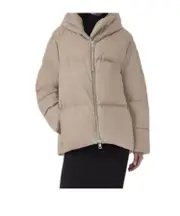 Canada Goose Logo Patch Zip-Up Jacket M DESERT SAND