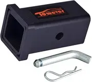 Towever 84028P Trailer Hitch Adapter for Class V Duty Hitch Reducer 2.5 to 2 inches Sleeve with Pin and Clip