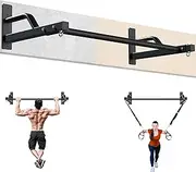 Pull Up Bar Wall Mounted - 600 lbs Heavy Duty Strength Training Pull-Up Bars, Ideal Rogue Pull Up Bar for Home and Commercial Gym, Easy Installation Chin Up Bar, Versatile Garage Pullup Bar