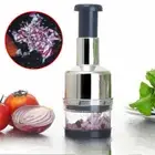 Onion Cutter Vegetable Garlic Kitchen Pressing Stainless Chopper Slicer