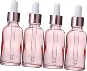 VICASKY 4pcs Portable Glass Dropper Bottles for Essential Oils Refillable Outdoor Household Use Easy Dosage Control for Storing Essences