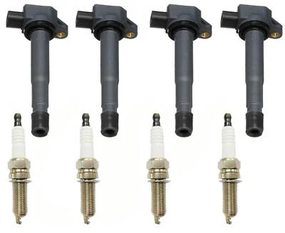 4 Direct Ignition Coils & Platinum Spark Plugs For 2004-2008 Acura TSX