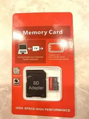 TF Micro SD Card 128GB SD Adapter high Speed High Performance