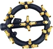Joywayus Natural Gas Jet Burner 23 Tips for Wok Range,Stir Fry,Grilling,Cast Iron Body Round Nozzle Jet Burner