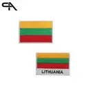 LITHUANIA Flag iron on Embroidered Sew on Patch For Clothes 9x6cm