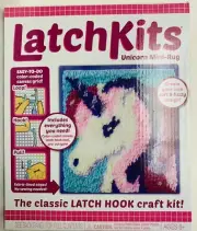 LatchKits Mini-Rug Sewing Kit The Classic Latch Hook Craft Kit - Unicorn Sealed