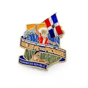 Believe the Promise 2024 Flag Pin (Dominican Republic)