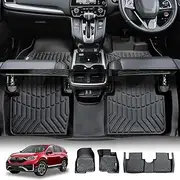 X-CAR Floor Mats for Honda CRV CR-V 2017-2023 Heavy Duty 3D All-Weather Carpet Liners Accessories