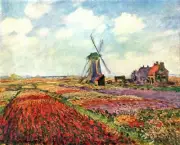 Tulips of Holland by Claude Monet Giclee Fine Art Print Reproduction on Canvas